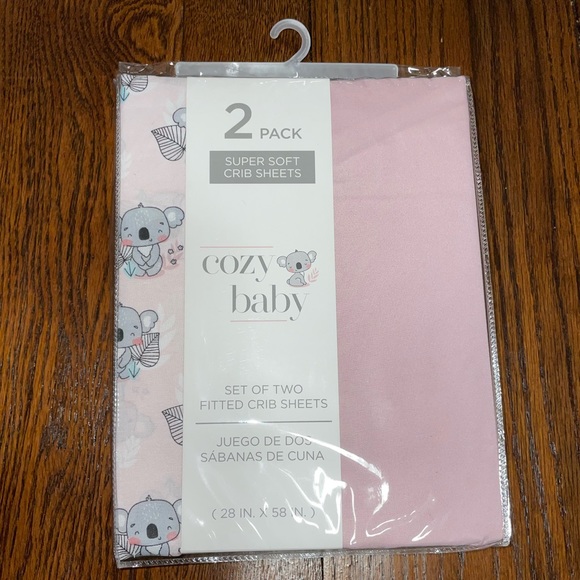 2 pack cozy baby fitted crib sheets - Picture 1 of 2